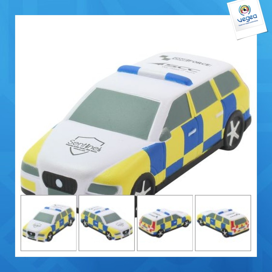 Coche de policía antiestrés