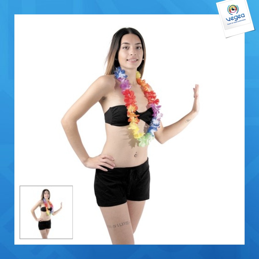 Collar personalizable arco iris de lujo