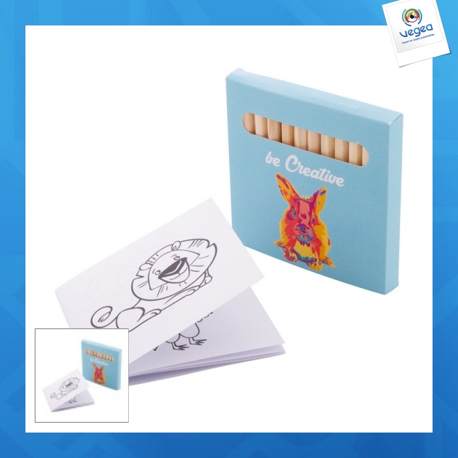 Coloxil 12 set de coloriage personalizable personnalisé, animaux