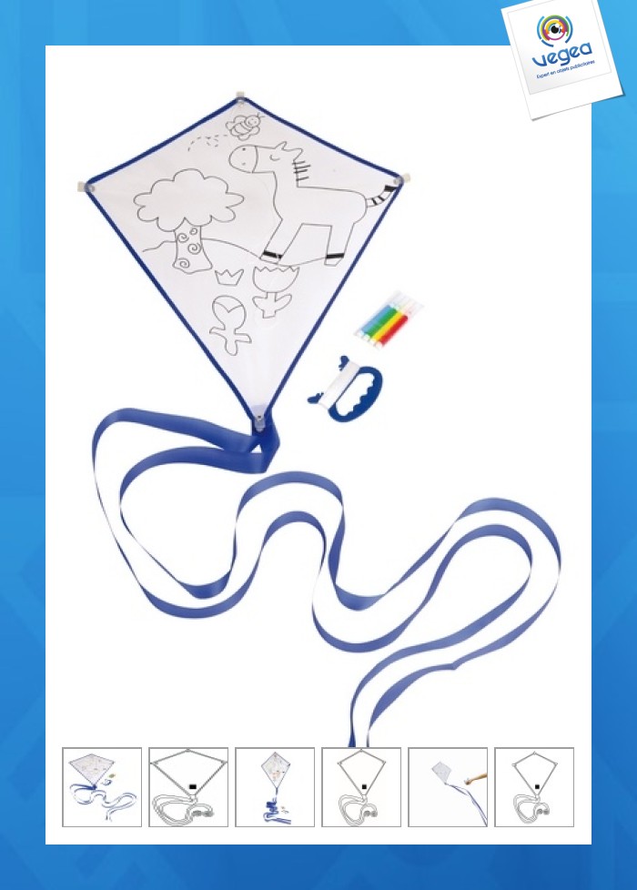 Cometa de promoción de coloración artística