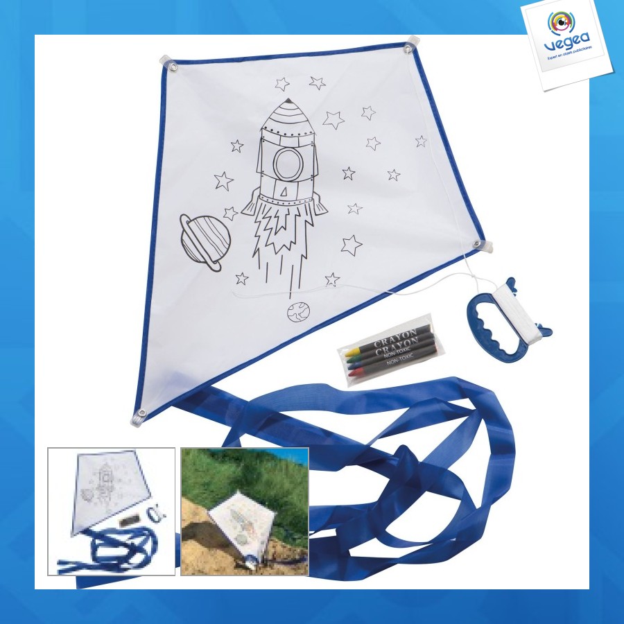 Cometa de promoción para colorear