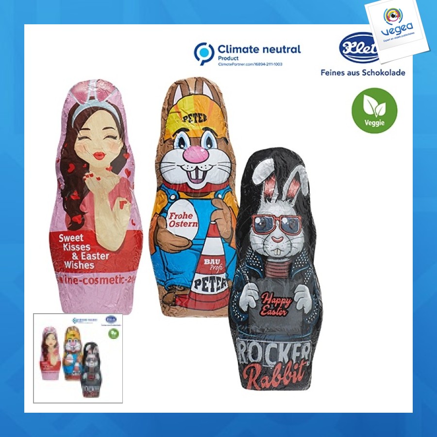 Conejo de pascua de chocolate midi