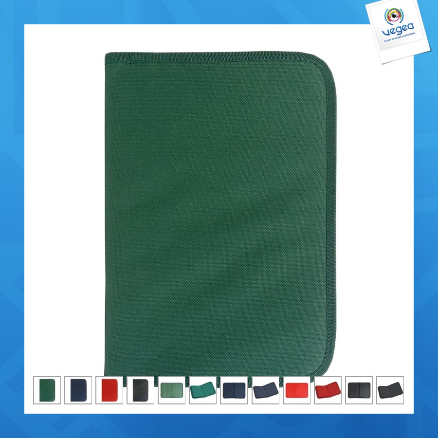 Conférencier personalizable en polyester 600d sans bloc-notes 25x36x2cm