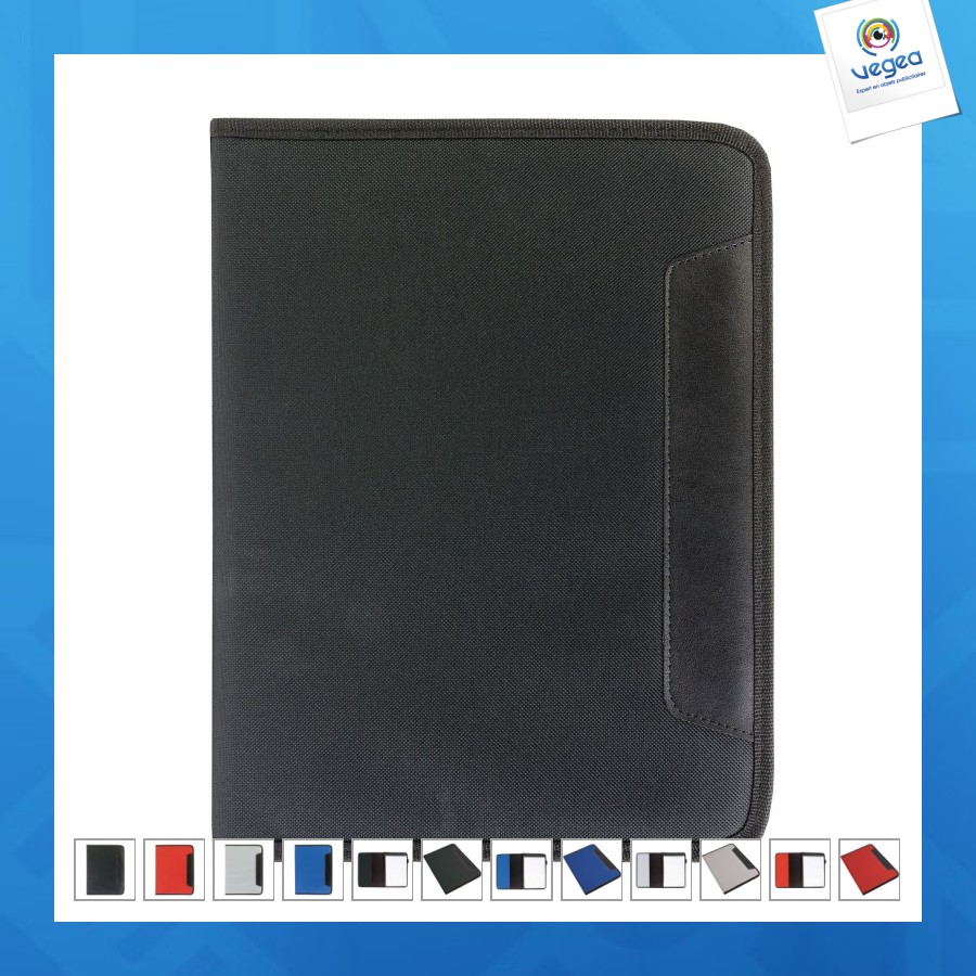 Conférencier personalizable port-bloc bloc inclus avec poche et port-stylo à l'intérieur