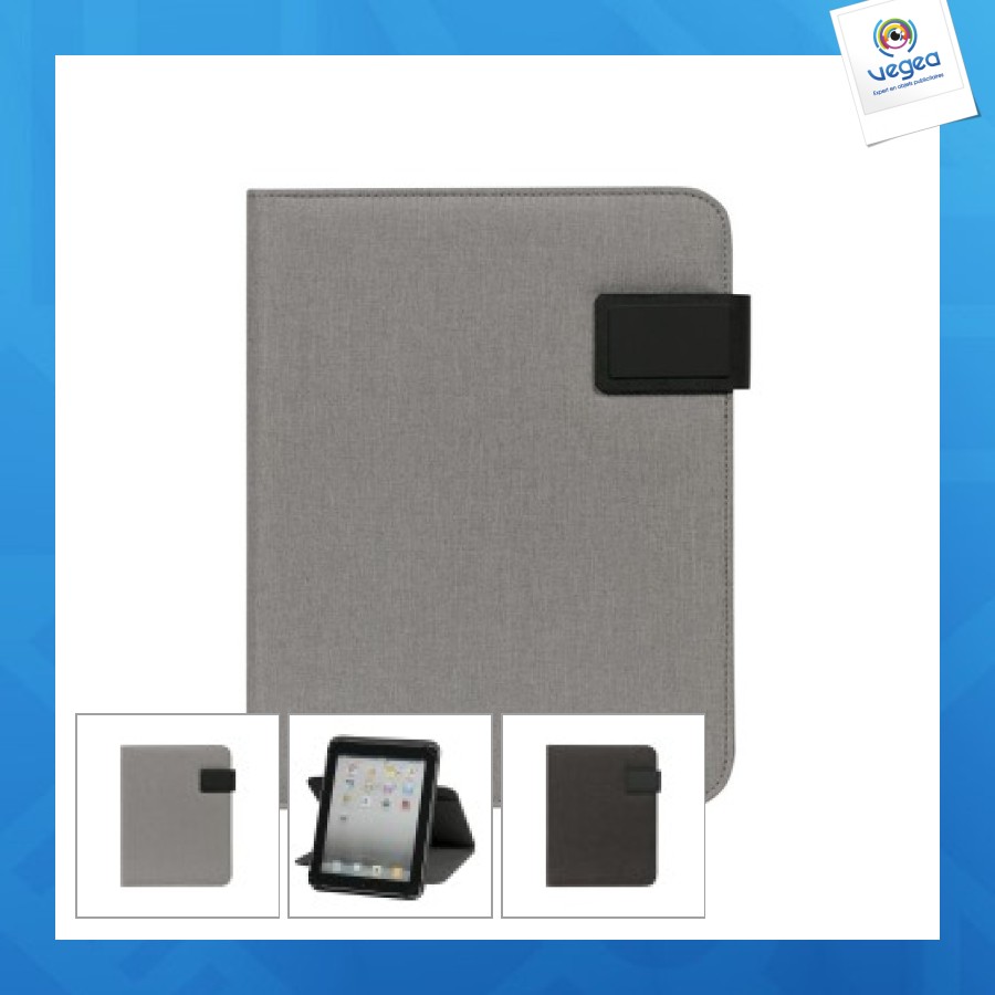 Conférencier personalizable porte-bloc en microfibre