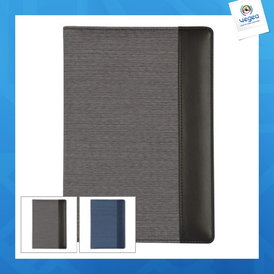 Conferencier personalizable porte bloc en nylon et pu