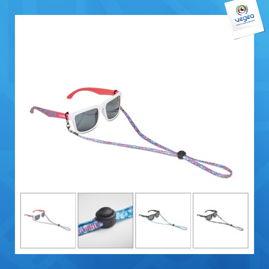 Cordon sublimé pour lunettes de soleil