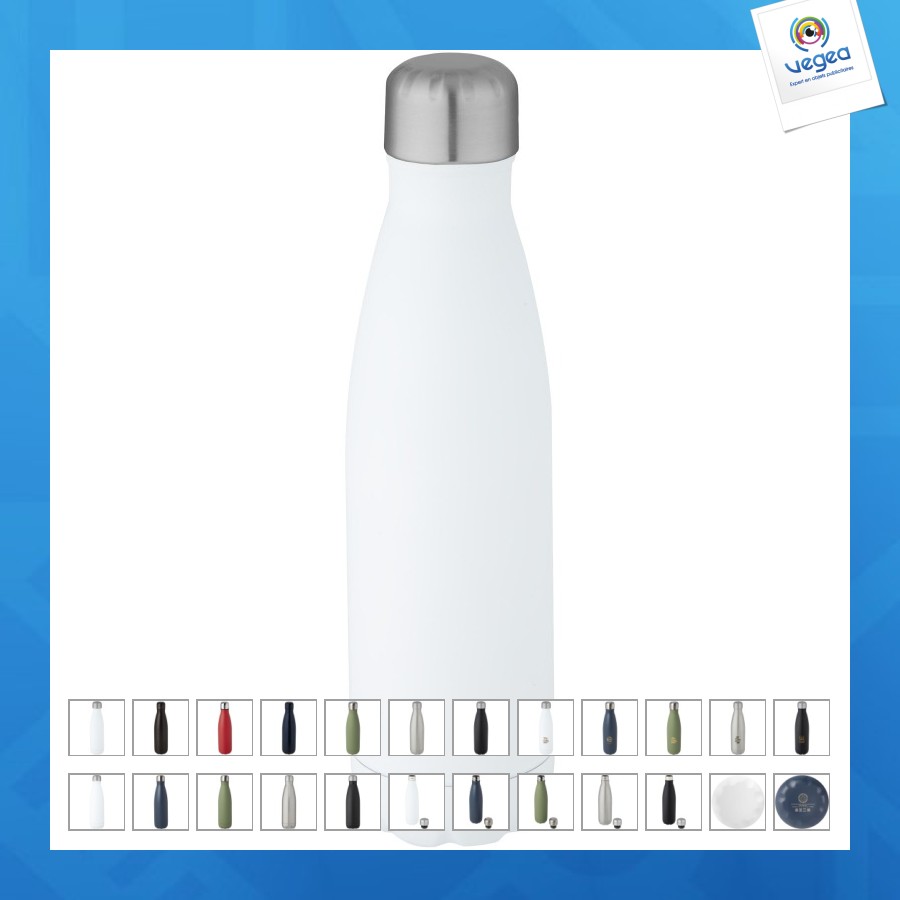 Cove termo de 500 ml de cobre reciclado con certificado rcs y acero inoxidable