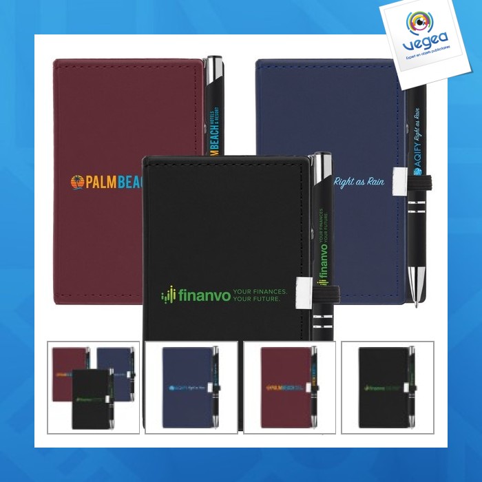 Cuaderno caddy y juego de bolígrafos very-chic (+colourjet)