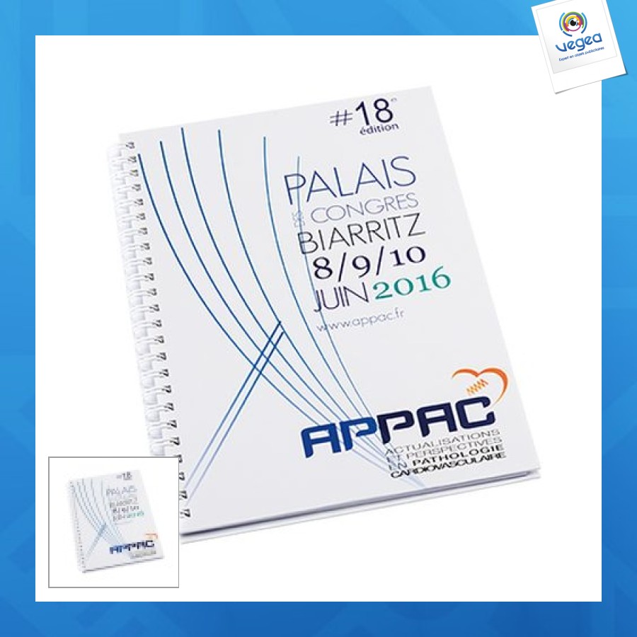 Cuaderno personalizable wire-o a5 de tapa dura con 80 hojas