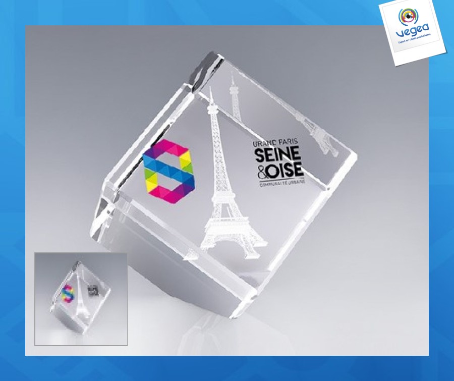 Cubo de cristal diamante 5cm