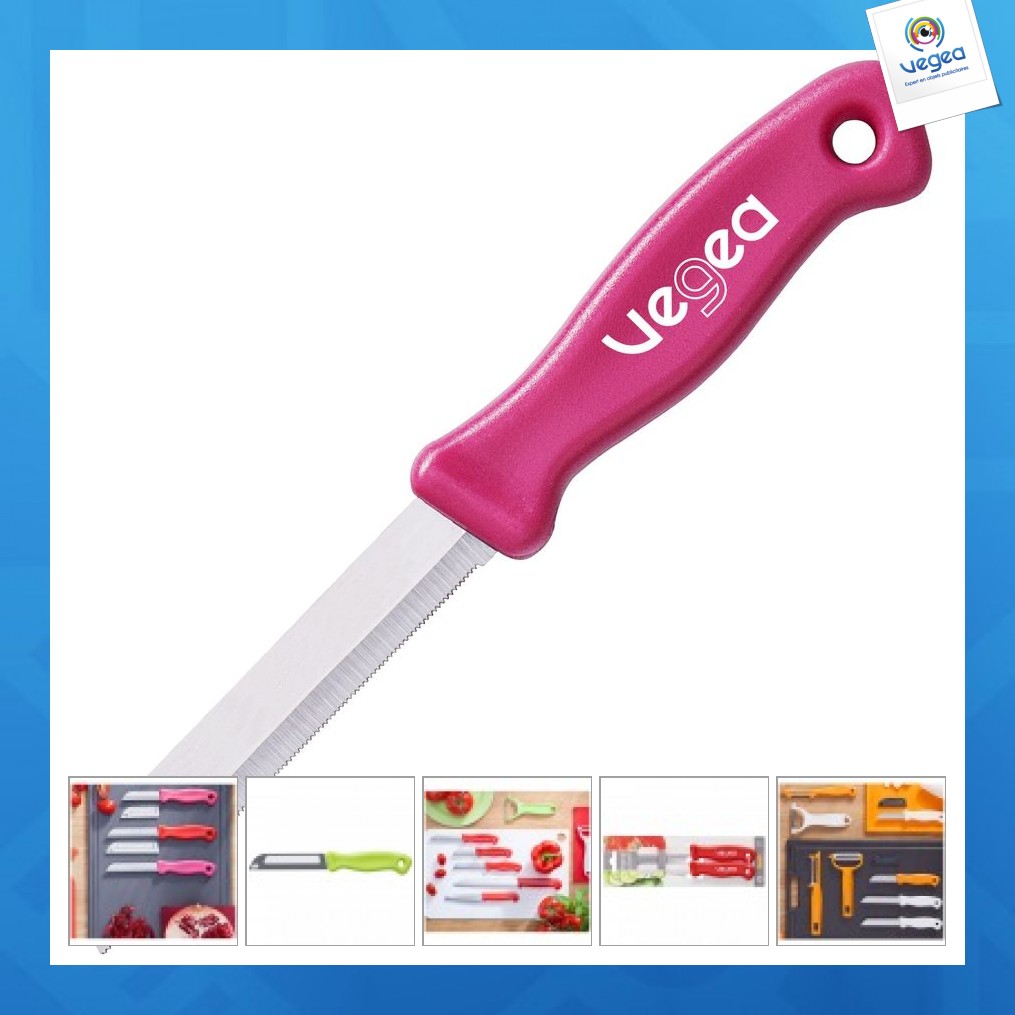 Cuchillo dentado con hoja de 9 cm.