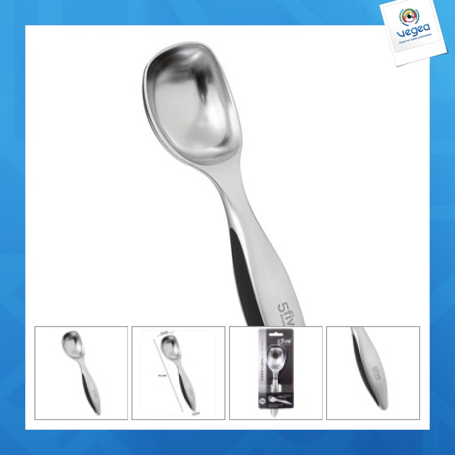 Cuillère glace de promoción zinc silver pro, gris