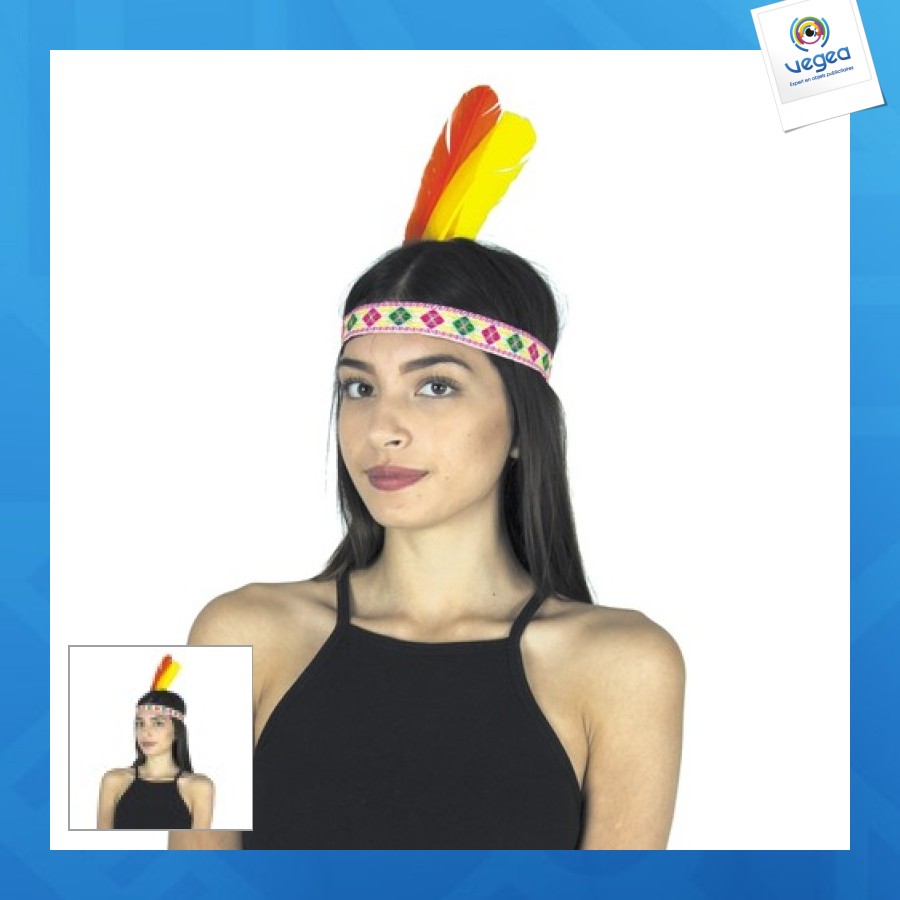 Diadema india 2 plumas