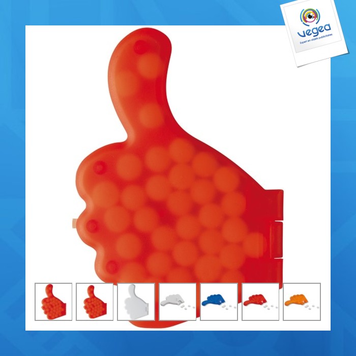 Dispensador de caramelos en forma de pulgar