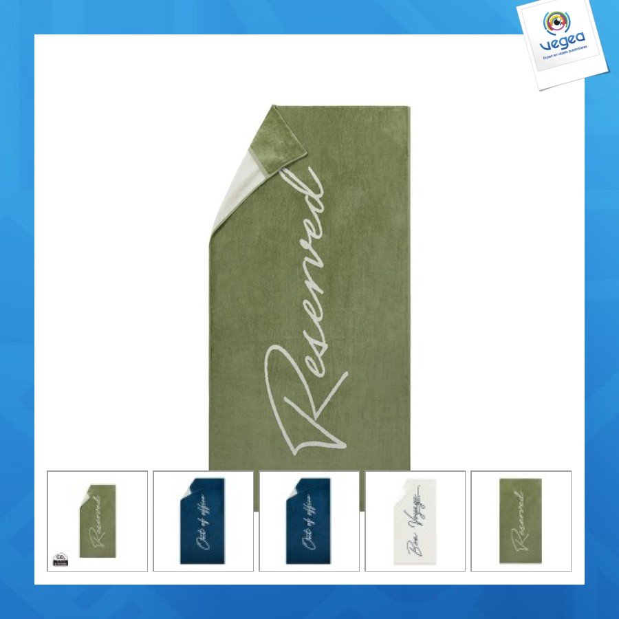 Drap de plage personalizable pour transat - vinga