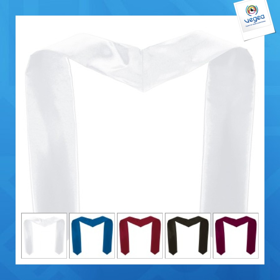 écharpe personalizable de remise de diplôme