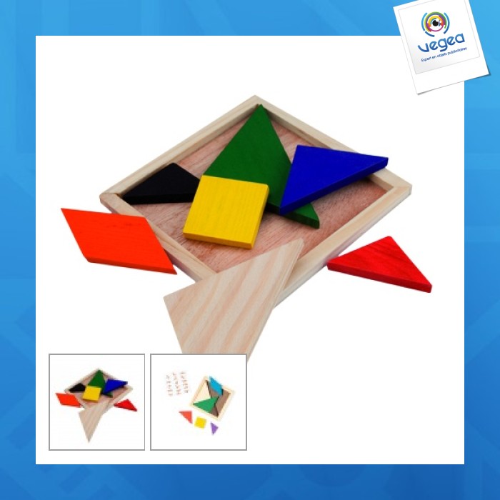 El rompecabezas de tangram personalizable