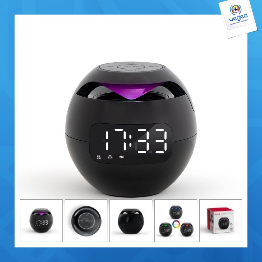 Enceinte réveil personalizable compatible bluetooth®