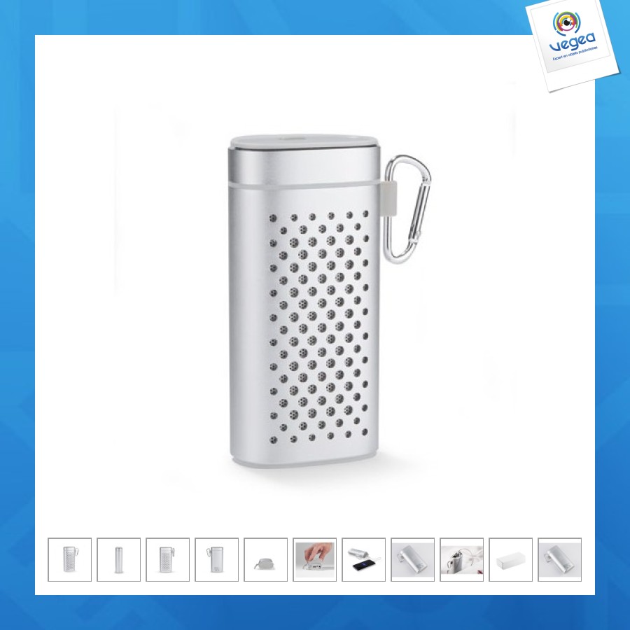 Enceinte sans fil avec powerbank personalizable sound 4000mah