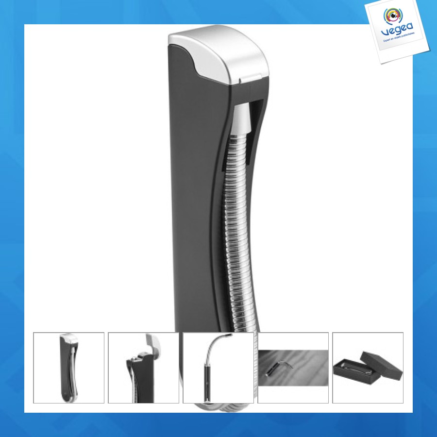 Encendedor personalizable eléctrico recargable con cuello flexible