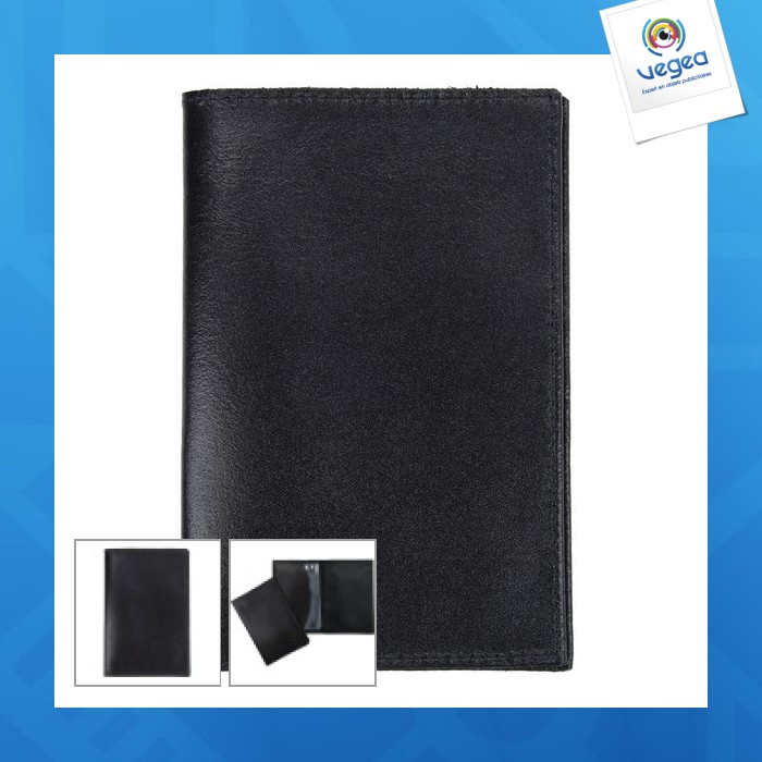 Estuche de imitación de cuero para el permiso de circulación - made in france