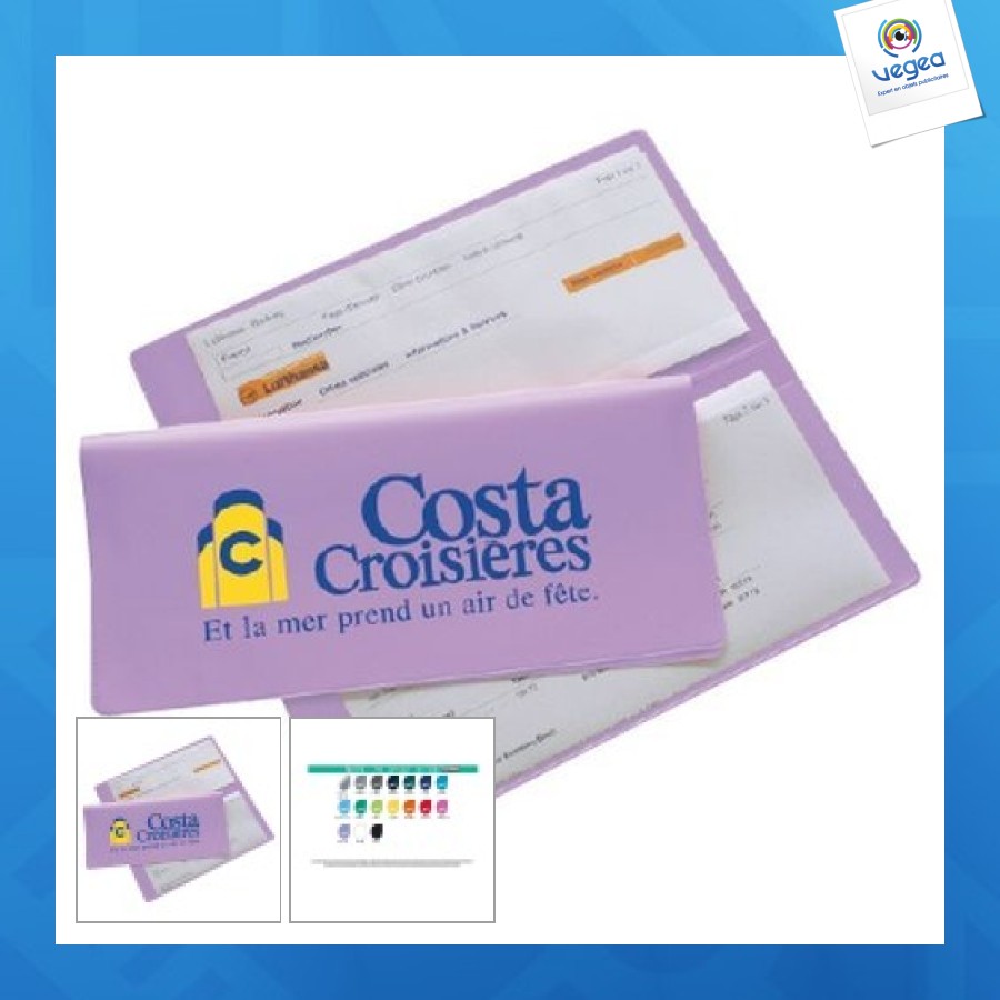 Estuche de viaje estilo francés de 2 paneles / 2 cristales