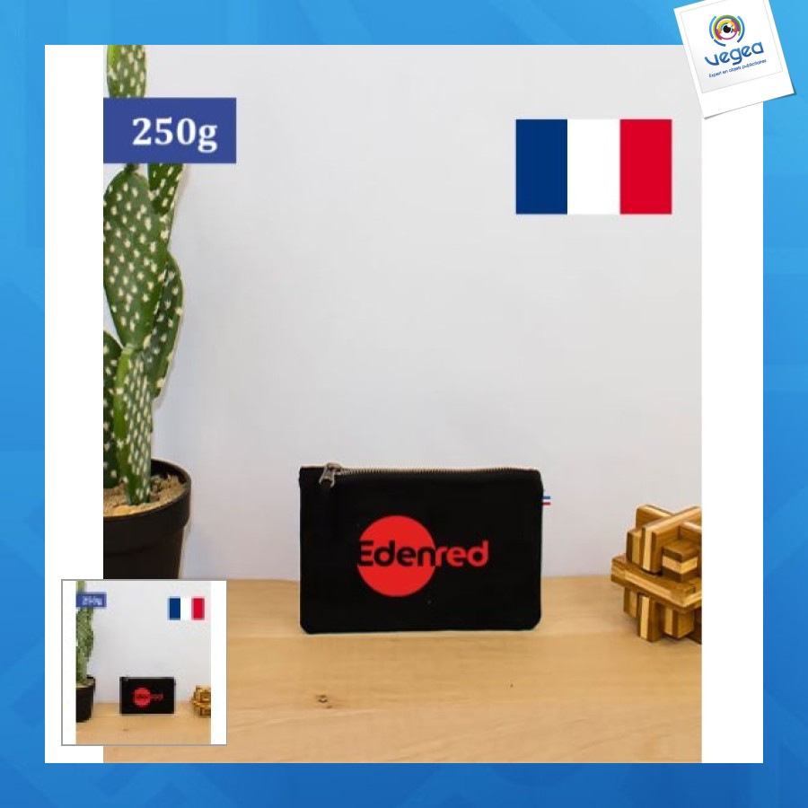 Estuche francés 20x13 cm en algodón de 280 g