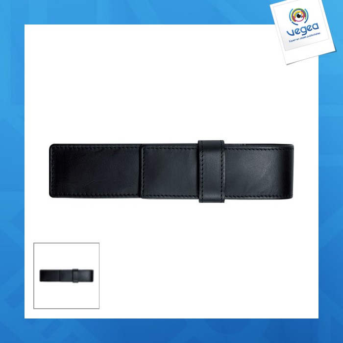 Etui cuir pour 1 ou 2 stylos