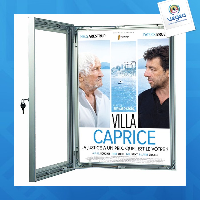 Expositor de carteles a4 + cerradura visual-displays