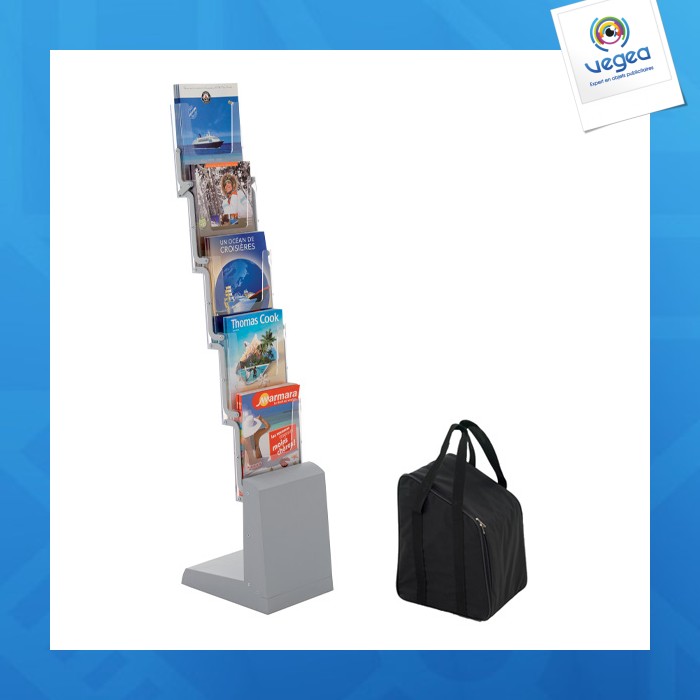 Expositor plegable zig-zag budget 5 fundas + bolsa