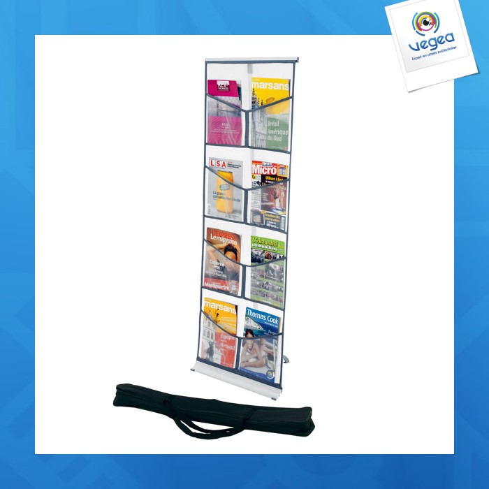 Expositores plegables para folletos 8 estuches + bolsa n.m.