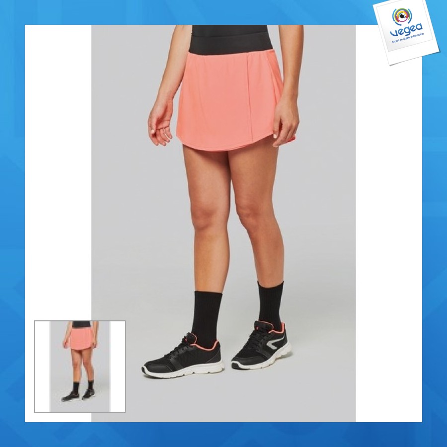 Falda de pádel con pantalón corto integrado