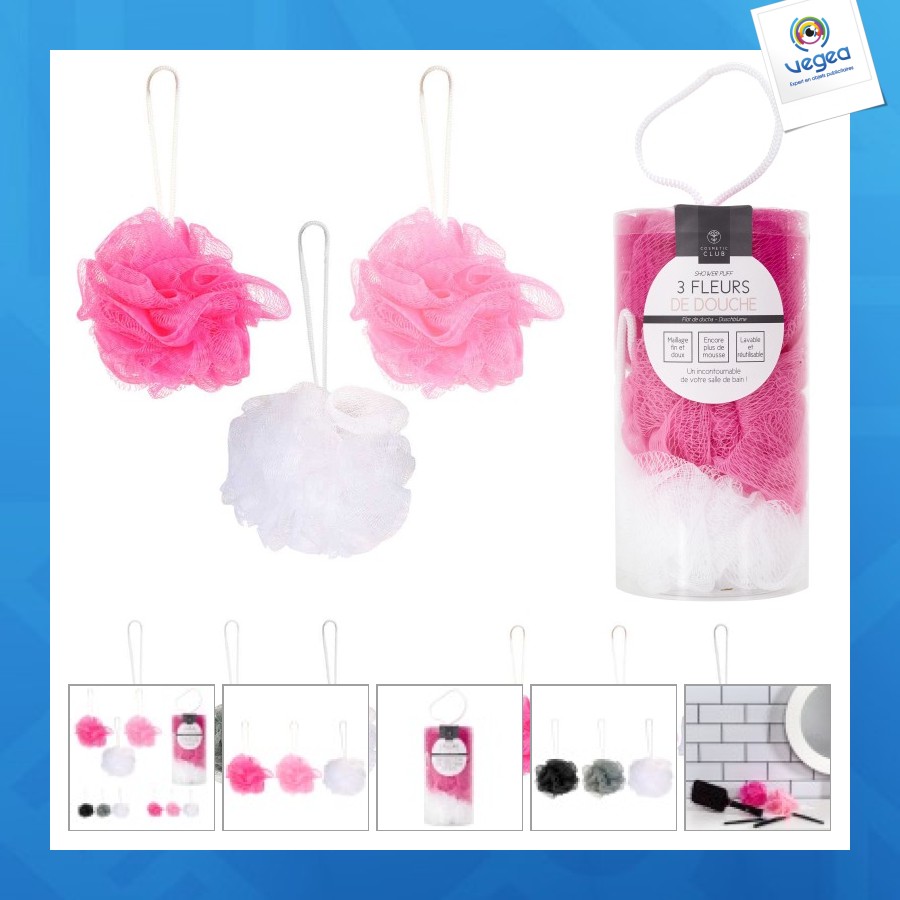 Fleur de douche de promoción x3, 2-fois assorti