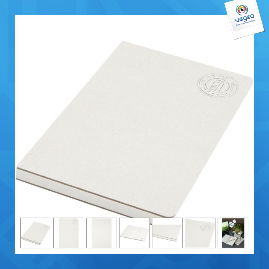 Folleto de cartón a5 de cartones de leche reciclados