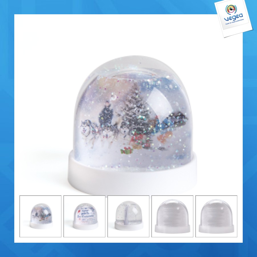 Foto clipboard globo de nieve personalizable gm