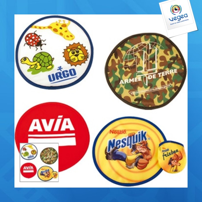 Frisbee personalizable plegable de cuatro colores