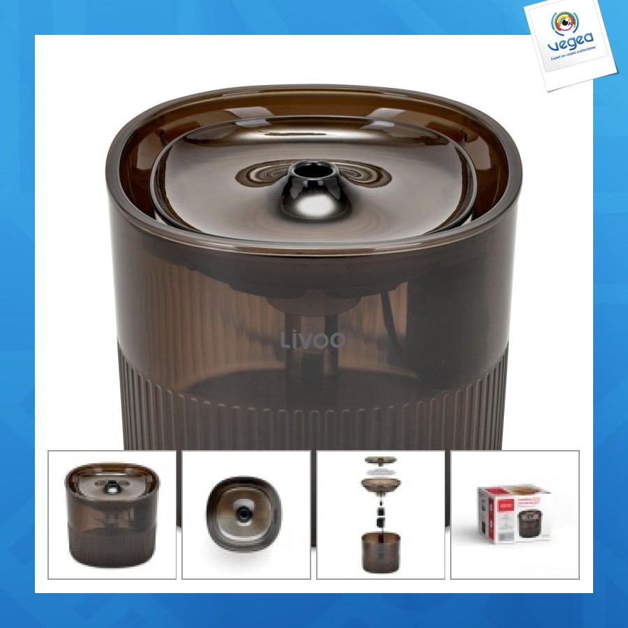 Fuente de agua para perros y gatos