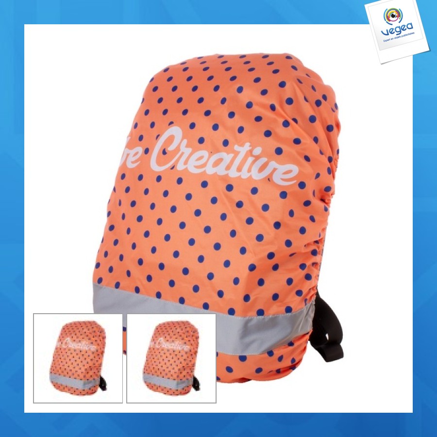 Funda de mochila rpet con cinta reflectante