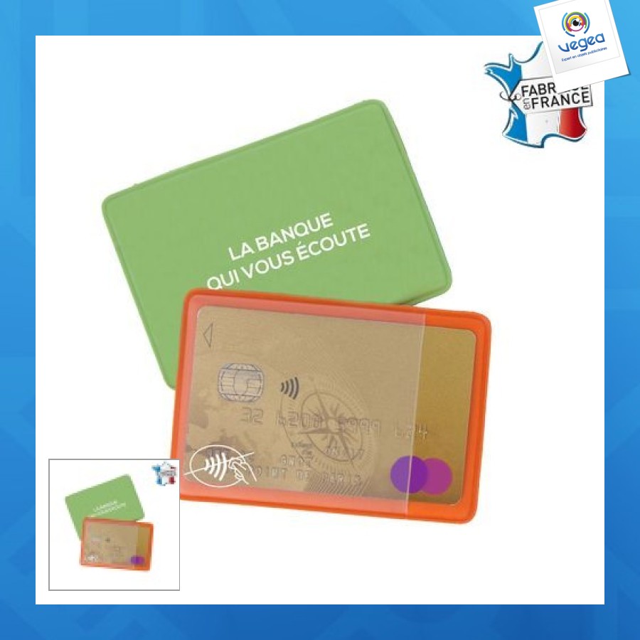 Funda soldada antifraude de 1 tarjeta anti-rfid