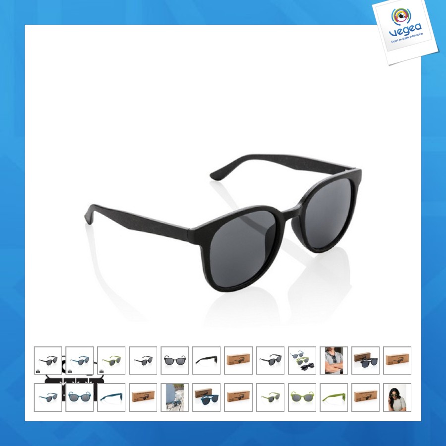 Gafas de sol ecológicas de fibra de paja