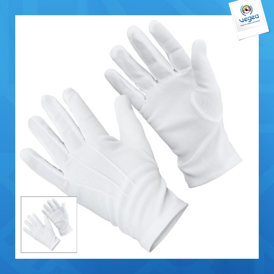 Gants de promoción blancs