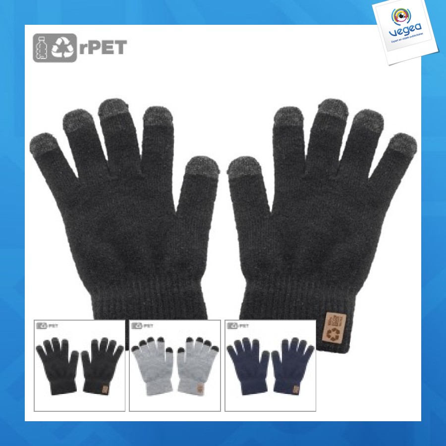 Gants de promoción pour écran tactile en rpet