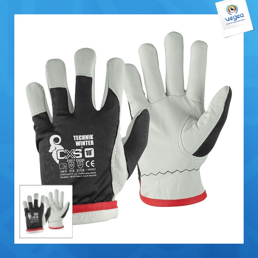 Gants de travail de promoción hiver cxs