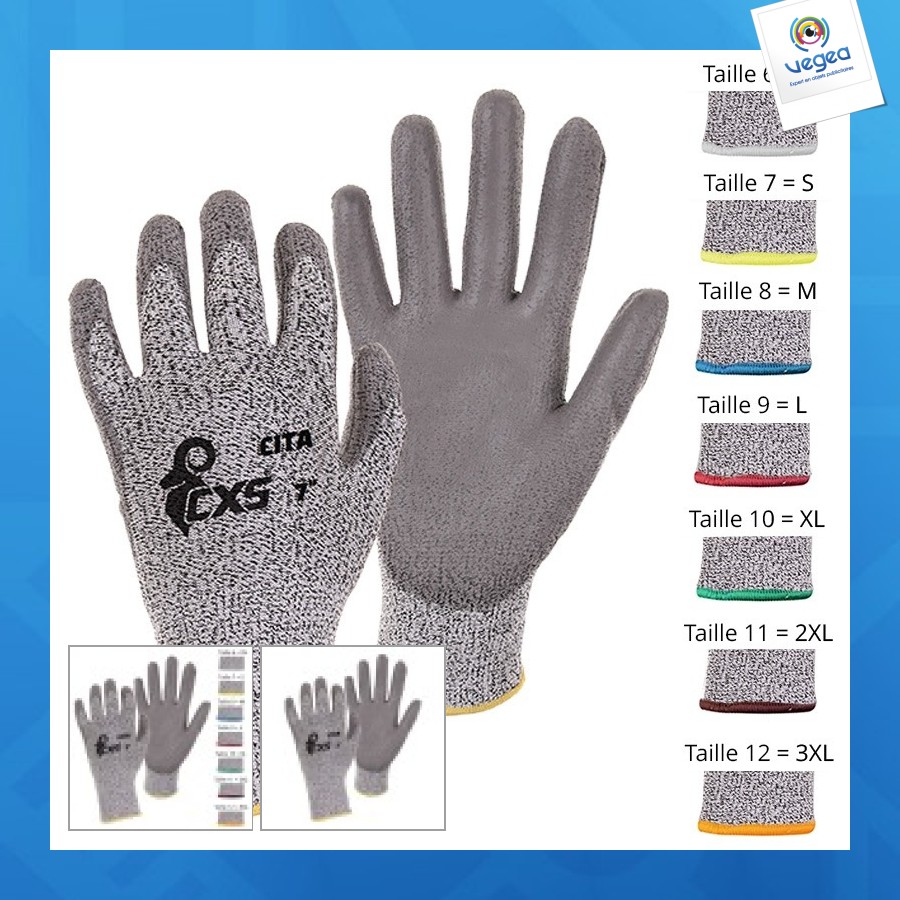 Gants de travail personalizables cxs