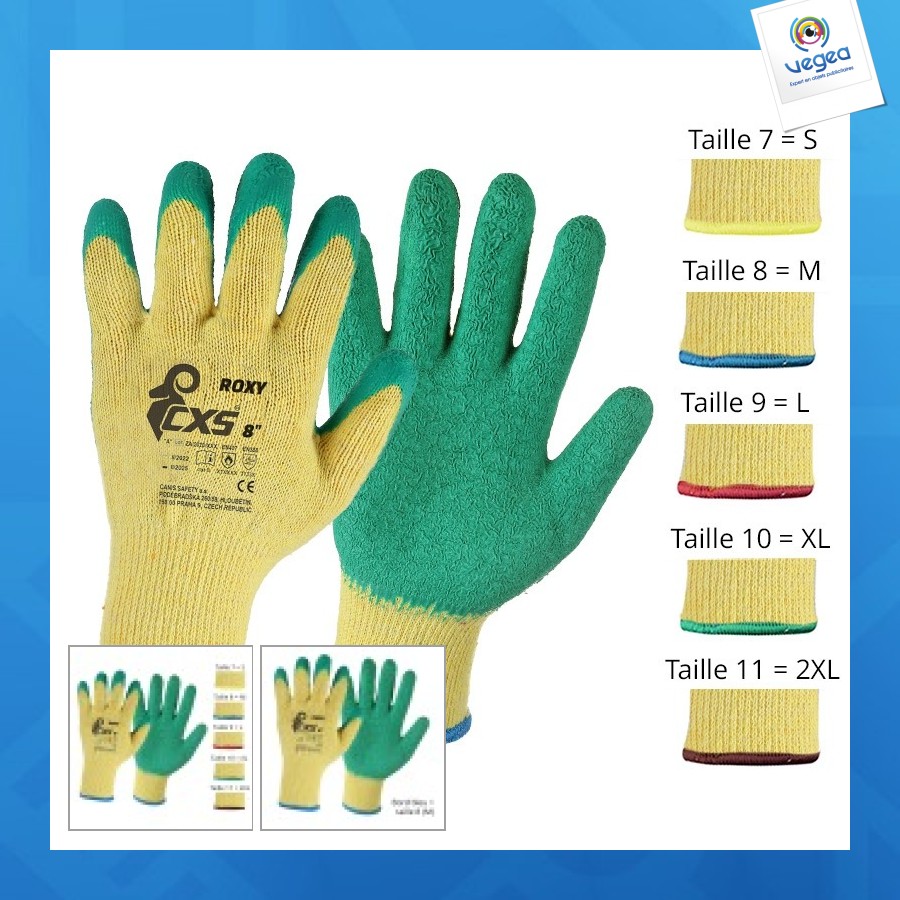 Gants de travail personalizables cxs