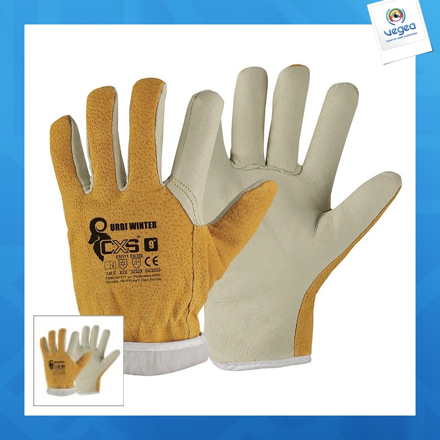 Gants de travail personalizables hiver cxs