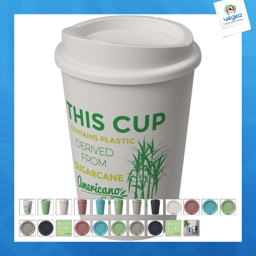 Gobelet personalizable americano® switch renew de 300ml avec couvercle