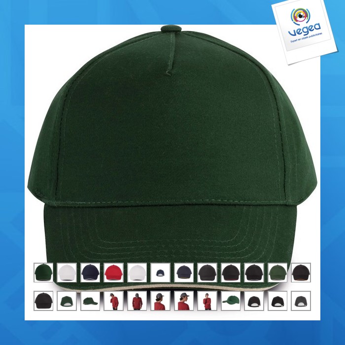 Gorra con sándwich de contraste - 5 paneles k-up