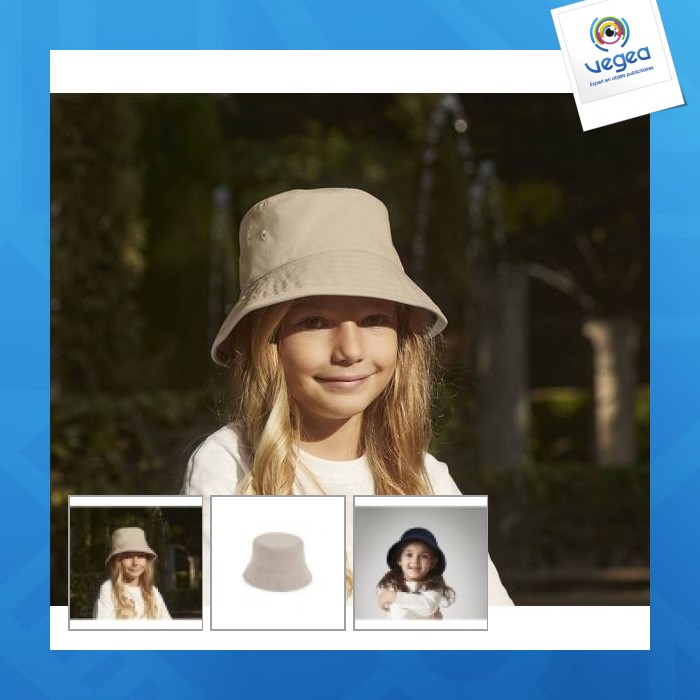 Gorro de algodón orgánico para niños - junior organic cotton bucket hat